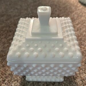 Vintage milk glass candy dish great condition